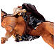 Heiliger König auf Pferd, für 13 cm Krippe von Angela Tripi, Terrakotta s8
