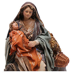 Krippenfiguren von Angela Tripi: Flucht nach Ägypten für 13 cm Krippe von Angela Tripi