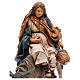 São Jose e a Virgem Maria à procura de um lugar Presépio 13 cm Angela Tripi s6