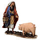 Hirte mit Schweinen, für 13 cm Krippe von Angela Tripi, Terrakotta s3