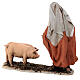 Hirte mit Schweinen, für 13 cm Krippe von Angela Tripi, Terrakotta s5