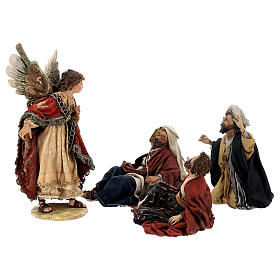 Annunciation to the Shepherds scene, 13 cm Angela Tripi figurines