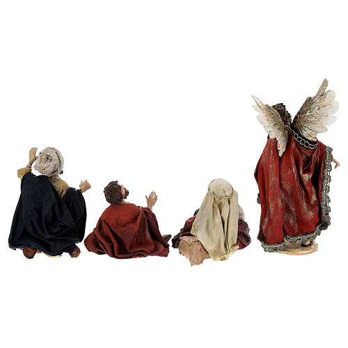 Annunciation to the Shepherds scene, 13 cm Angela Tripi figurines 11