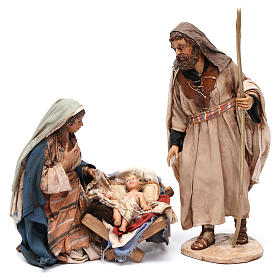 Krippenfiguren von Angela Tripi: Geburtsszene 3 Figuren für 18 cm Krippe von Angela Tripi