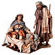 Heilige Familie, 3 Figuren, für 18 cm Krippe von Angela Tripi, Terrakotta s1