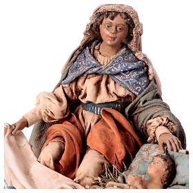 Holy Family terracotta figurines 18 cm