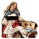 Heilige Familie, sitzende Maria und stehender Josef, für 18 cm Krippe von Angela Tripi, Terrakotta s2