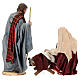 Nativity with sitting Madonna and standing Joseph by Angela Tripi for 18 cm crib s9