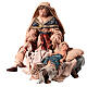Natività Maria seduta e Giuseppe in piedi 18 cm Angela Tripi s2
