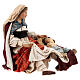 Natividade com Virgem Maria sentada e São Jose em pé 18 cm Angela Tripi s7