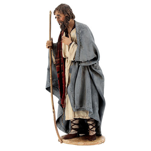 Nativity Mary sitting Joseph standing 18cm Angela Tripi 6