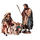 Nativity Mary sitting Joseph standing 18cm Angela Tripi s1