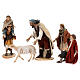 Scena pastore con pecora e bambini presepe 18 cm Angela Tripi s1