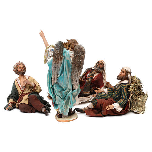 Annunciation to the Shepherds scene, Angela Tripi Nativity Scene 18 cm 7