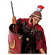 Römischer Soldat in gebeugter Haltung, für 18 cm Krippe von Angela Tripi, Terrakotta s2