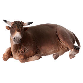 Ox lying down Angela Tripi 18 cm
