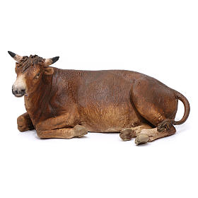 Presepe Angela Tripi: Bue accosciato 18 cm presepe di Angela Tripi