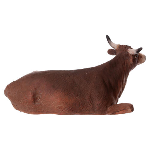 Nativity Ox lying down 18 cm Angela Tripi 5