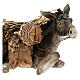 Ruhender Esel mit Last, für 18 cm Krippe von Angela Tripi, Terrakotta s2