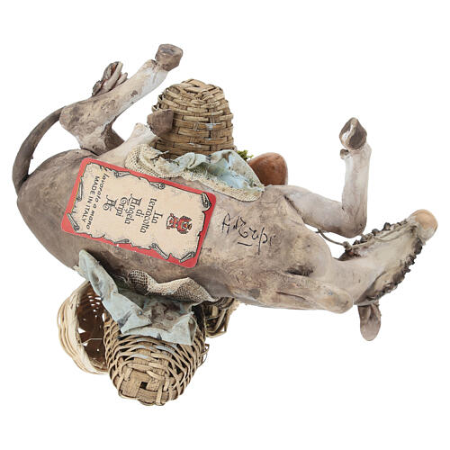 Donkey with load by Angela Tripi 18 cm 6