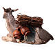 Laying donkey 18cm Angela Tripi Nativity Scene figurine s4