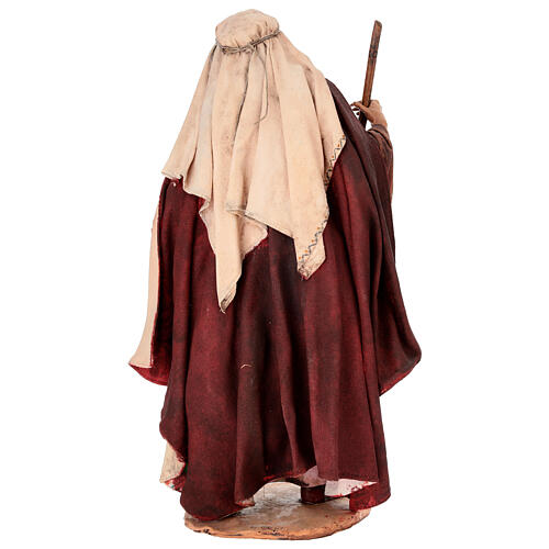 Heilige Familie, Maria mit dem Jesuskind im Arm, für 30 cm Krippe von Angela Tripi, Terrakotta 13