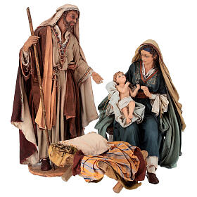 Natividade Virgem Maria com Menino Jesus nos braços Presépio Angela Tripi 30 cm