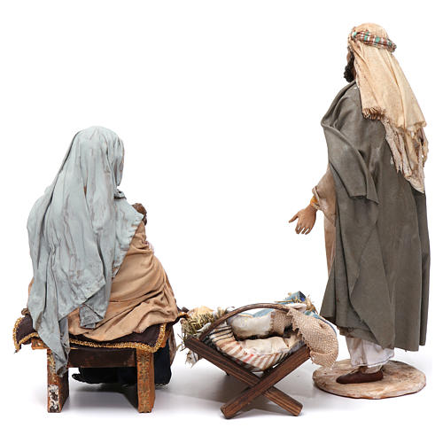 Natividade Virgem Maria com Menino Jesus nos braços Presépio Angela Tripi 30 cm 7