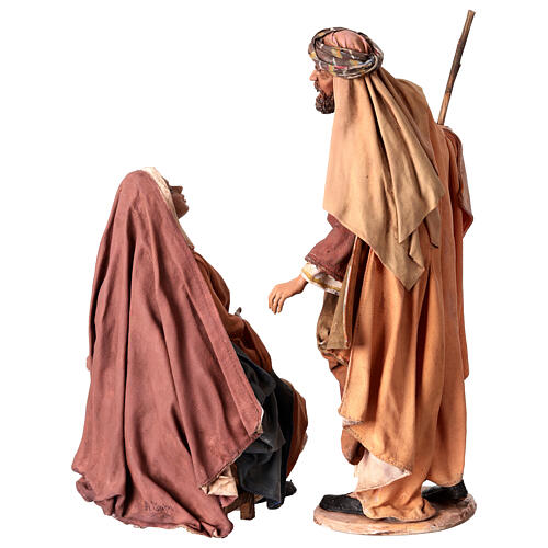 Nativité 3 pcs Vierge assise crèche Angela Tripi 30 cm 14