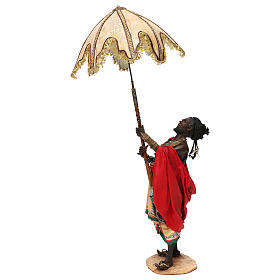 Esclavo con paraguas 30 cm belén Angela Tripi