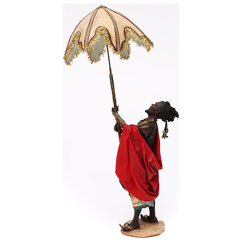 Esclavo con paraguas 30 cm belén Angela Tripi 5