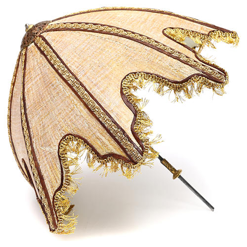 Schiavo con ombrello 30 cm presepe Angela Tripi 9