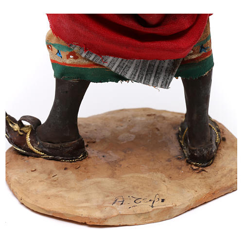 Niewolnik z parasolem 30 cm szopka Angela Tripi 8