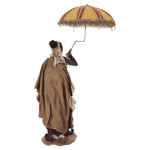Servant with umbrella, Angela Tripi Nativity Scene 30cm 10