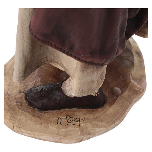 Hirtin mit Amphore, für 30 cm Krippe von Angela Tripi, Terrakotta 10