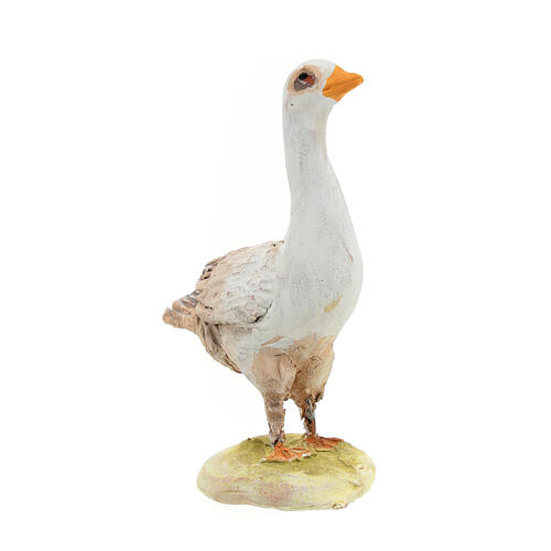 Goose for nativity scene by Angela Tripi 18 cm 3