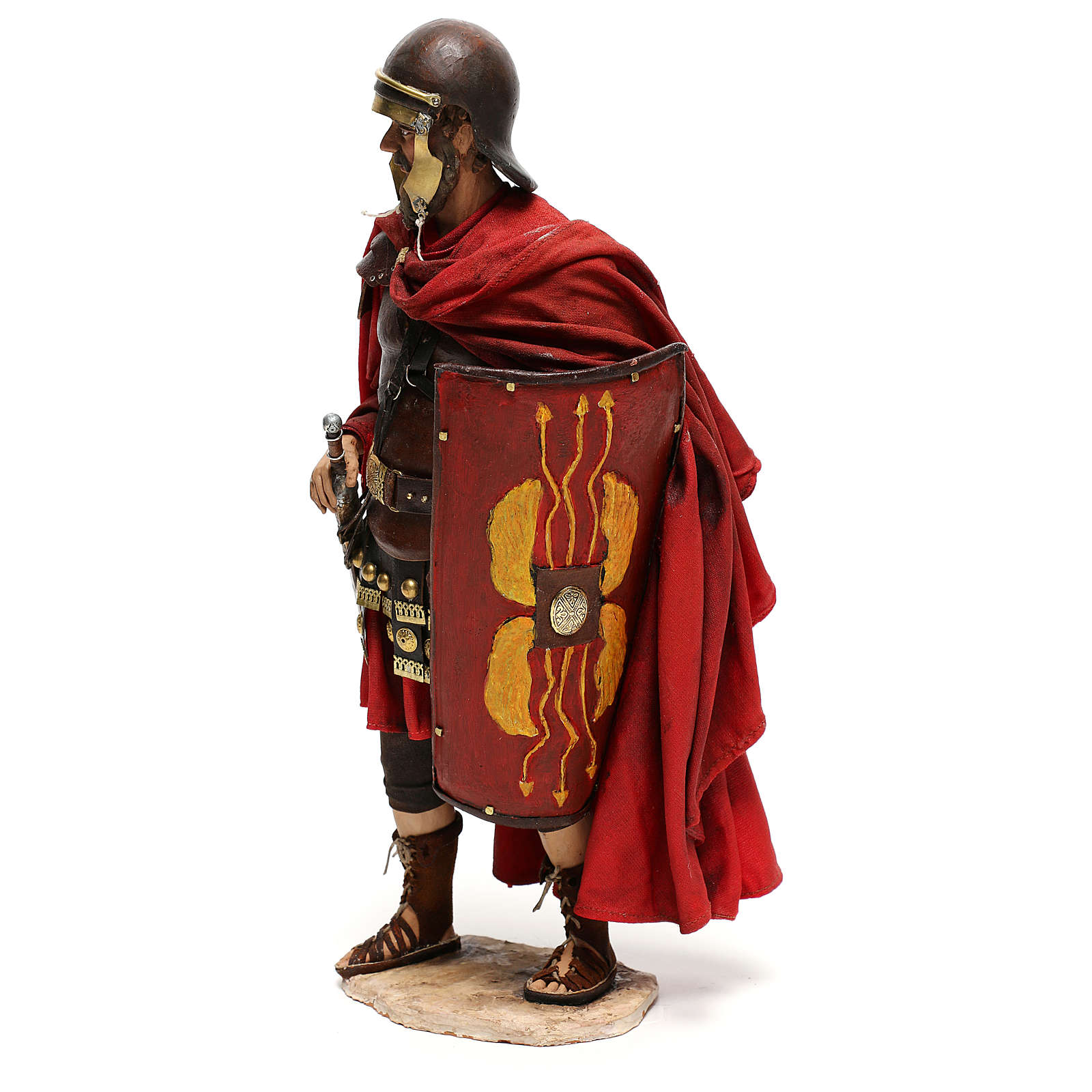 Römischer Soldat Krippenfigur 12 Cm - Handbemalte Weihnachtskrippe Von Martino Landi