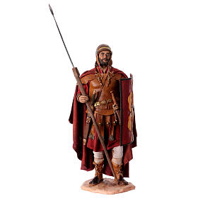 Römischer Soldat mit Bart, für 30 cm Krippe von Angela Tripi, Terrakotta