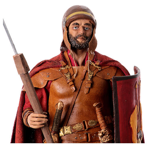 Römischer Soldat mit Bart, für 30 cm Krippe von Angela Tripi, Terrakotta 2