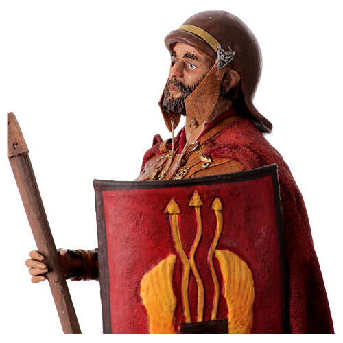 Römischer Soldat mit Bart, für 30 cm Krippe von Angela Tripi, Terrakotta 7