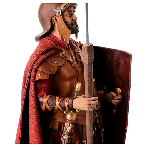 Römischer Soldat mit Bart, für 30 cm Krippe von Angela Tripi, Terrakotta 8