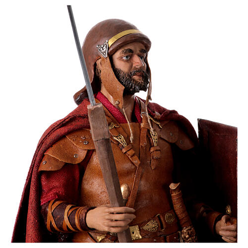 Römischer Soldat mit Bart, für 30 cm Krippe von Angela Tripi, Terrakotta 9