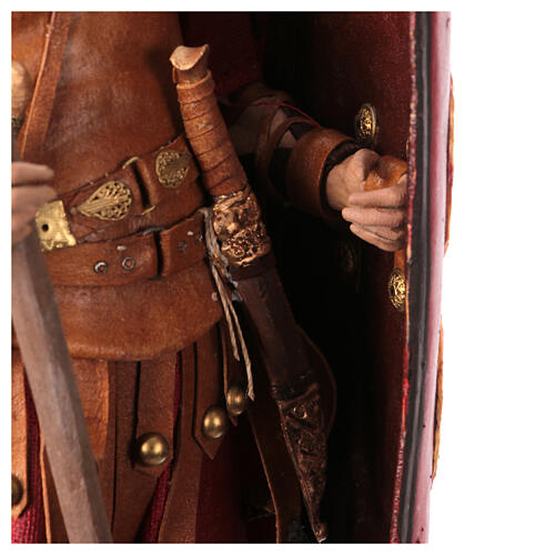 Römischer Soldat mit Bart, für 30 cm Krippe von Angela Tripi, Terrakotta 10