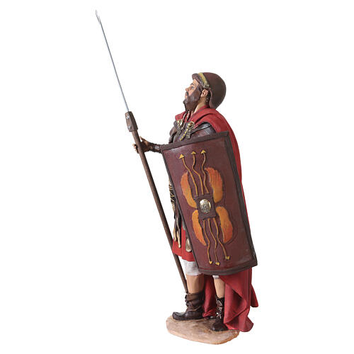 Römischer Soldat mit Bart, für 30 cm Krippe von Angela Tripi, Terrakotta 4
