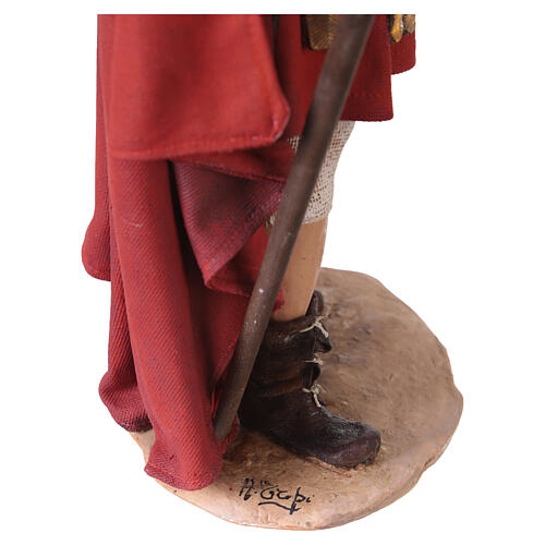 Römischer Soldat mit Bart, für 30 cm Krippe von Angela Tripi, Terrakotta 11