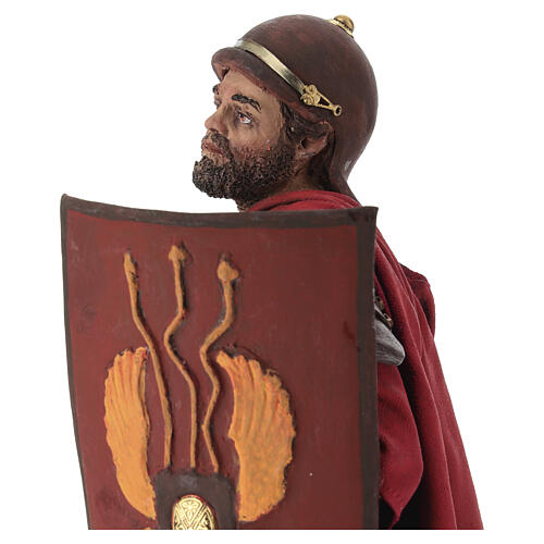 Roman soldier with beard by Angela Tripi 30 cm 2