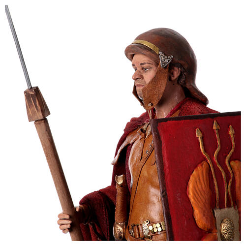 Römischer Soldat, für 30 cm Krippe von Angela Tripi, Terrakotta 4