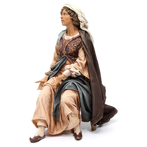 Verkündigung an Maria, Szene, für 30 cm Krippe von Angela Tripi, Terrakotta 5