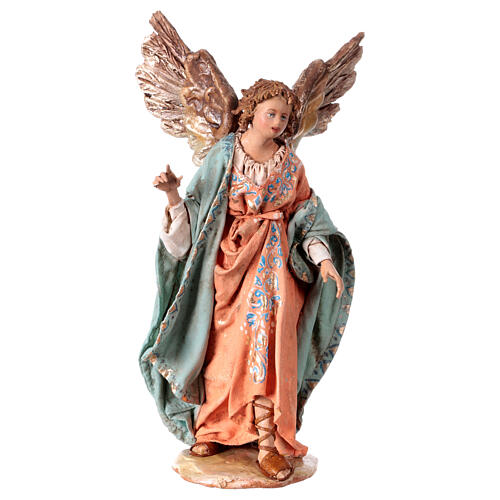 Angel standing announcing to shepherds by Angela Tripi 13 cm 1