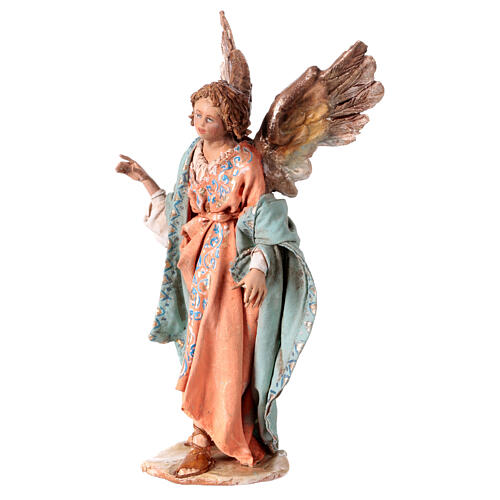 Angel standing announcing to shepherds by Angela Tripi 13 cm 3